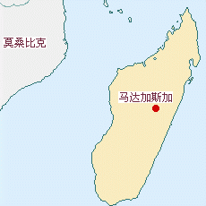 马达加斯加国土面积示意图